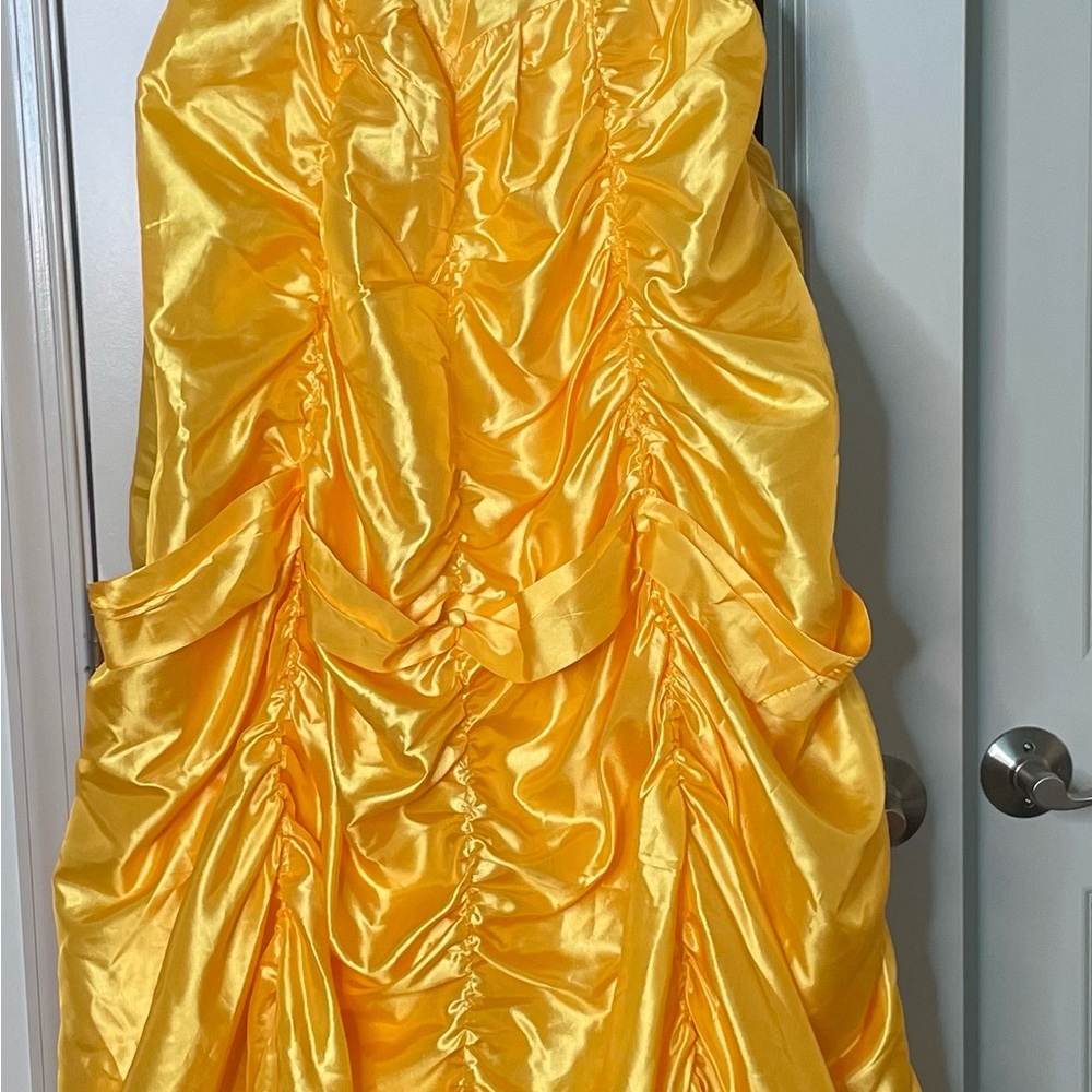 Belle gold gown costume